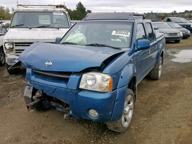 1N6MD27Y51C396971 - 2001 NISSAN FRONTIER C BLUE photo 2