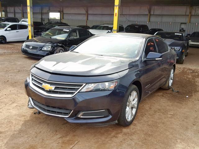 2G1125S35E9236491 - 2014 CHEVROLET IMPALA LT BLUE photo 2