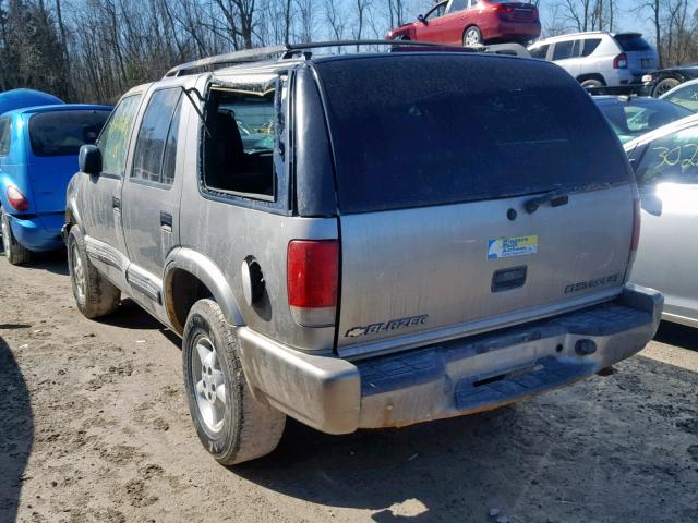 1GNDT13W3Y2166325 - 2000 CHEVROLET BLAZER TAN photo 3