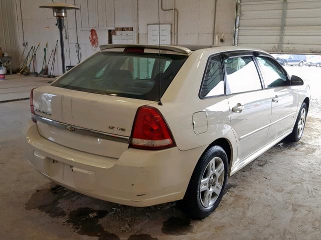 1G1ZT61846F185318 - 2006 CHEVROLET MALIBU MAX WHITE photo 4