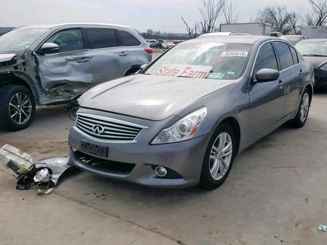 JN1CV6AP4AM406714 - 2010 INFINITI G37 BASE GRAY photo 2