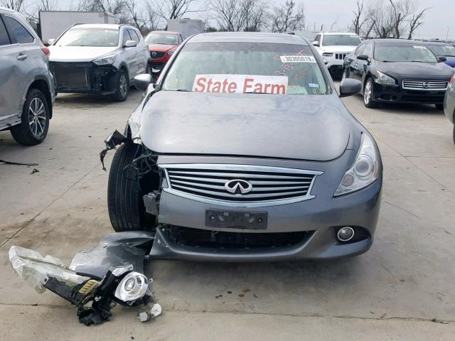 JN1CV6AP4AM406714 - 2010 INFINITI G37 BASE GRAY photo 9