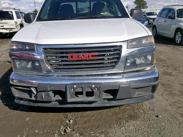 1GTCS196448100839 - 2004 GMC CANYON WHITE photo 9