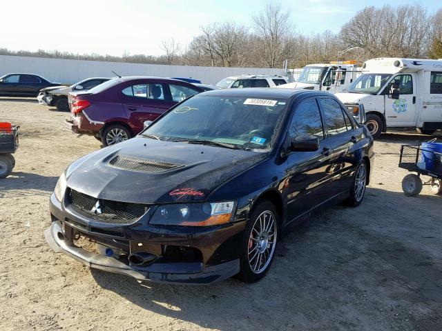 JA3AH86CX6U067587 - 2006 MITSUBISHI LANCER EVO BLACK photo 2