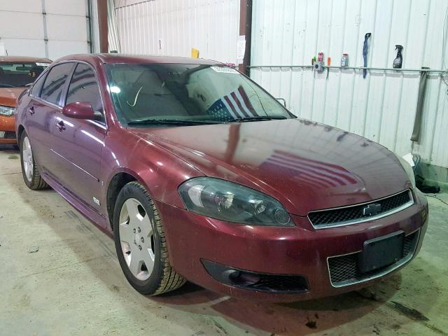 2G1WD57C891150475 - 2009 CHEVROLET IMPALA SS RED photo 1