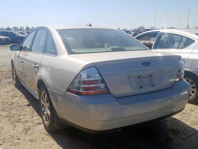 1FAHP24WX8G114377 - 2008 FORD TAURUS SEL TAN photo 3