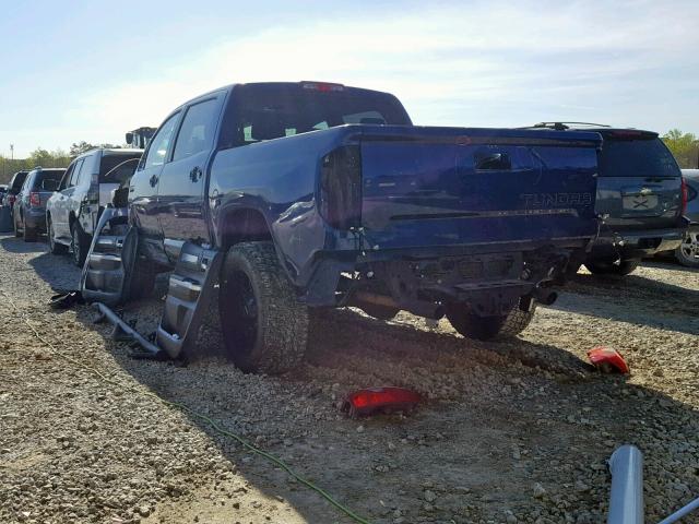 5TFAW5F10EX405869 - 2014 TOYOTA TUNDRA CRE BLUE photo 3