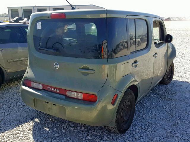 JN8AZ28R49T105410 - 2009 NISSAN CUBE BASE GREEN photo 4