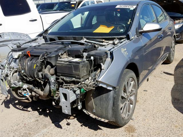 5NPE34AF8FH090761 - 2015 HYUNDAI SONATA SPO GRAY photo 2