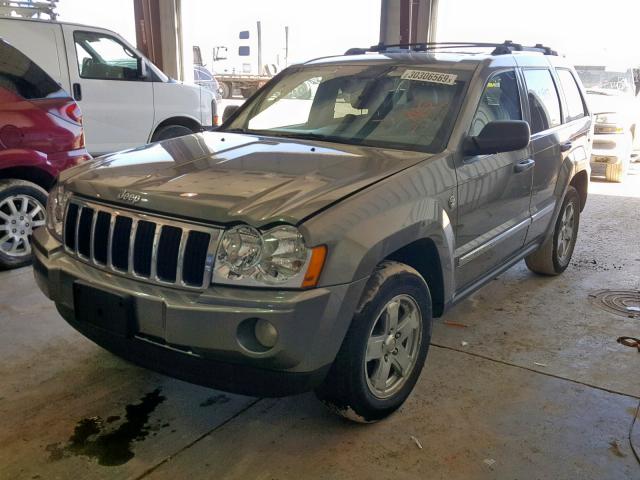 1J8HR58227C634813 - 2007 JEEP GRAND CHER GRAY photo 2