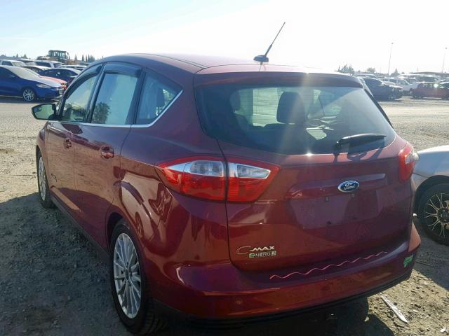 1FADP5CUXFL115923 - 2015 FORD C-MAX PREM RED photo 3