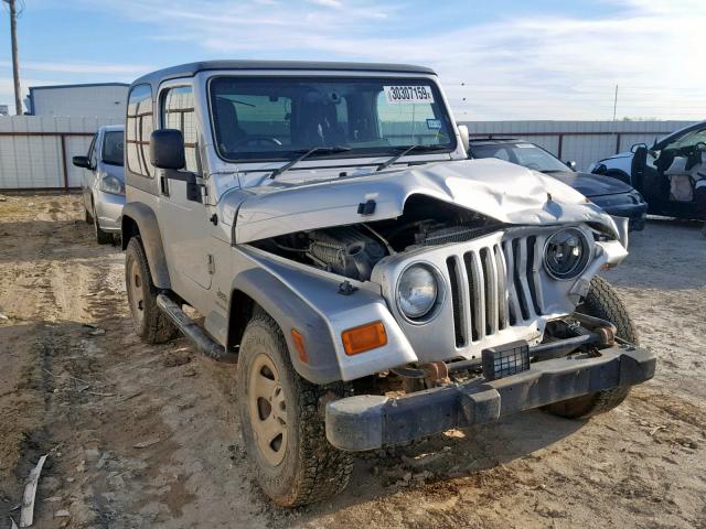 1J4F449S45P326953 - 2005 JEEP WRANGLER / SILVER photo 1