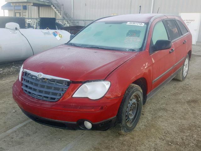 2A8GM48L08R606594 - 2008 CHRYSLER PACIFICA L RED photo 2