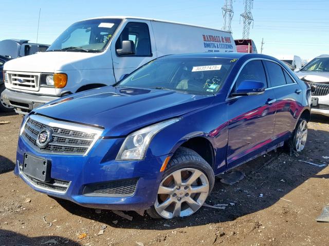 1G6AH5RX6D0156370 - 2013 CADILLAC ATS LUXURY BLUE photo 2