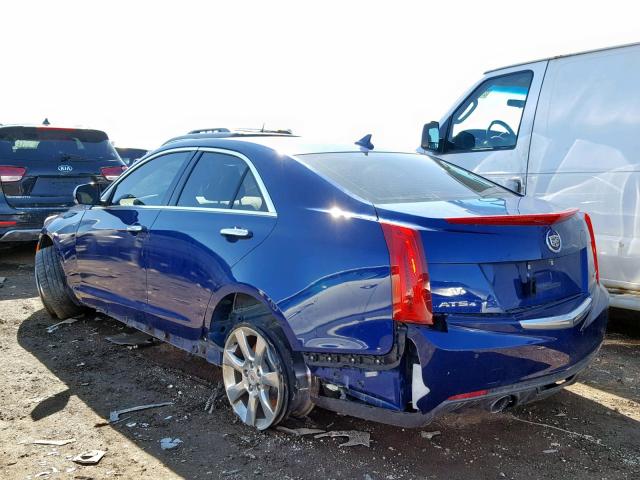 1G6AH5RX6D0156370 - 2013 CADILLAC ATS LUXURY BLUE photo 3