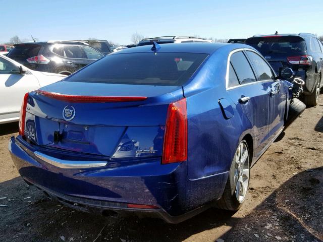 1G6AH5RX6D0156370 - 2013 CADILLAC ATS LUXURY BLUE photo 4