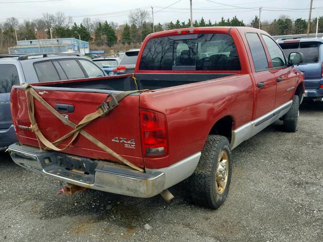 1D7KS28D46J128398 - 2006 DODGE RAM 2500 S წითელი ფოტო 4