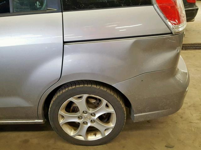 JM1CR2W31A0370763 - 2010 MAZDA 5 SILVER photo 10