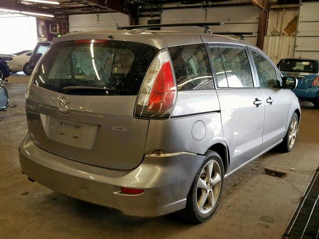 JM1CR2W31A0370763 - 2010 MAZDA 5 SILVER photo 4