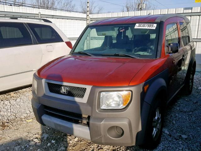 5J6YH28583L017925 - 2003 HONDA ELEMENT EX ORANGE photo 2