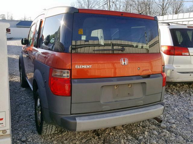 5J6YH28583L017925 - 2003 HONDA ELEMENT EX ORANGE photo 3