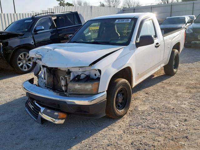 1GTCS149X88105048 - 2008 GMC CANYON WHITE photo 2