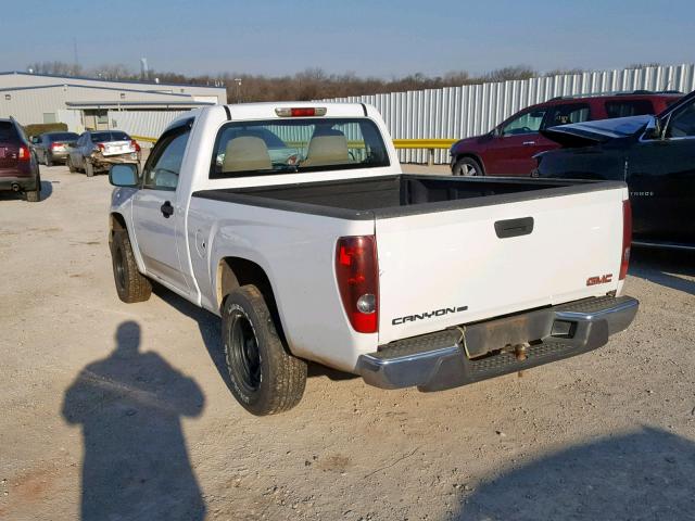 1GTCS149X88105048 - 2008 GMC CANYON WHITE photo 3