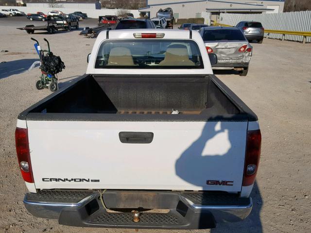 1GTCS149X88105048 - 2008 GMC CANYON WHITE photo 6