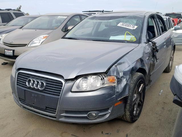 WAUAG78E96A094680 - 2006 AUDI A4 3.2 GRAY photo 2