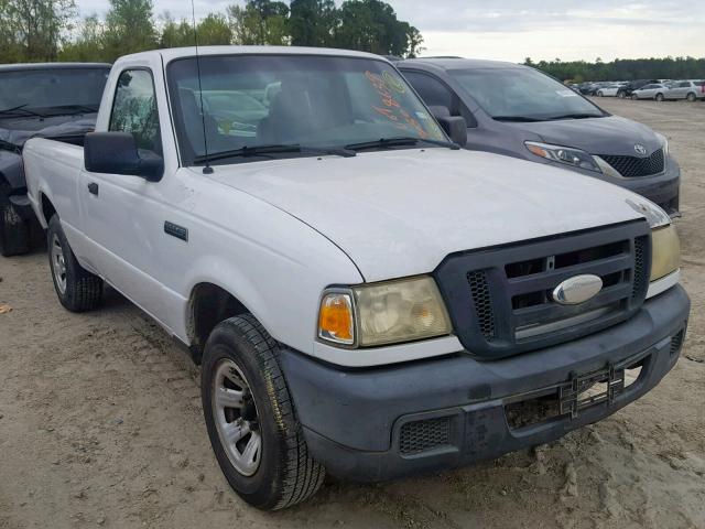 1FTYR10D77PA25206 - 2007 FORD RANGER WHITE photo 1