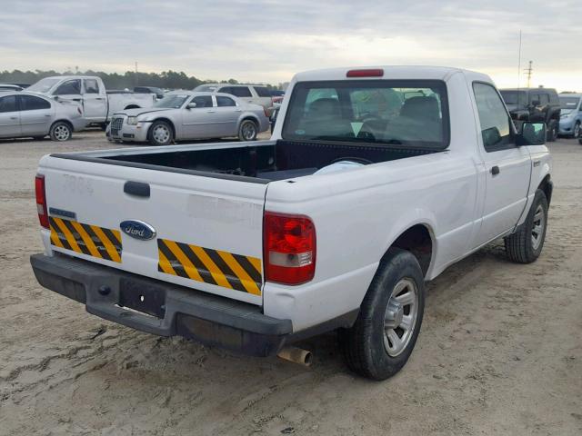 1FTYR10D77PA25206 - 2007 FORD RANGER WHITE photo 4