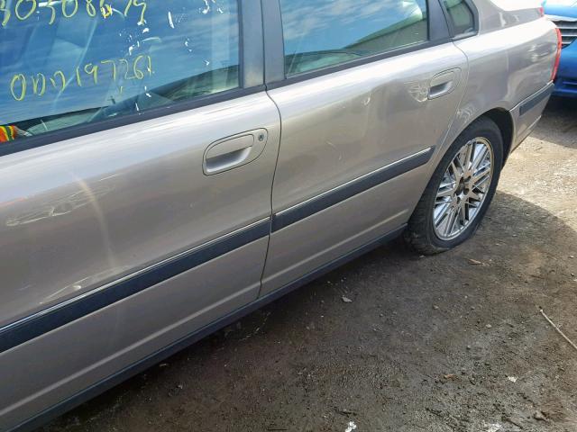 YV1TS90D111210319 - 2001 VOLVO S80 T6 SILVER photo 10