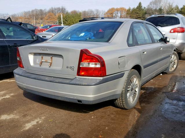 YV1TS90D111210319 - 2001 VOLVO S80 T6 SILVER photo 4