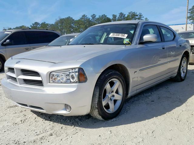 2B3CA3CV8AH309345 - 2010 DODGE CHARGER SX SILVER photo 2