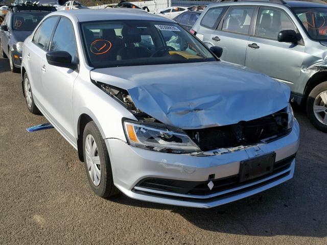 3VW2K7AJ5FM303734 - 2015 VOLKSWAGEN JETTA BASE SILVER photo 1