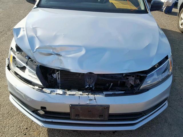 3VW2K7AJ5FM303734 - 2015 VOLKSWAGEN JETTA BASE SILVER photo 7