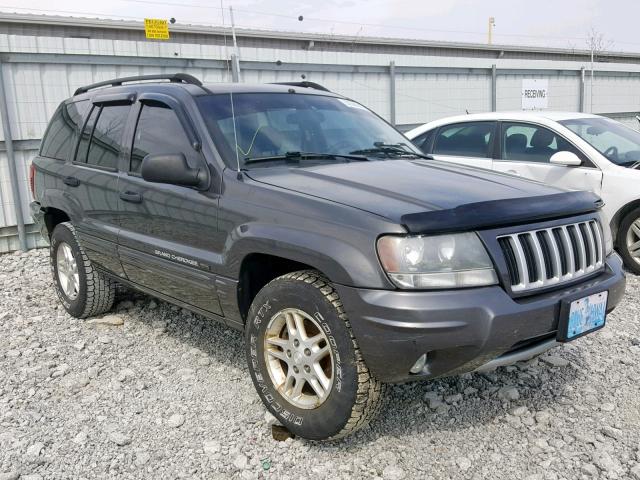 1J4GW48N34C356199 - 2004 JEEP GRAND CHER GRAY photo 1