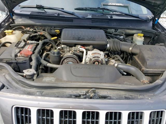 1J4GW48N34C356199 - 2004 JEEP GRAND CHER GRAY photo 7