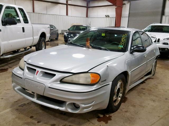 1G2NW52E52M722011 - 2002 PONTIAC GRAND AM G SILVER photo 2