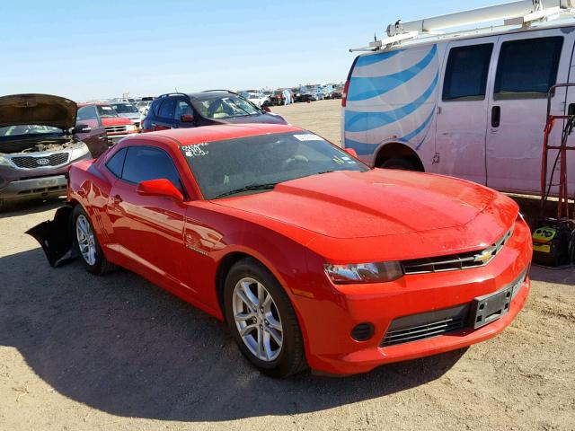 2G1FB1E38F9232057 - 2015 CHEVROLET CAMARO LS RED photo 1