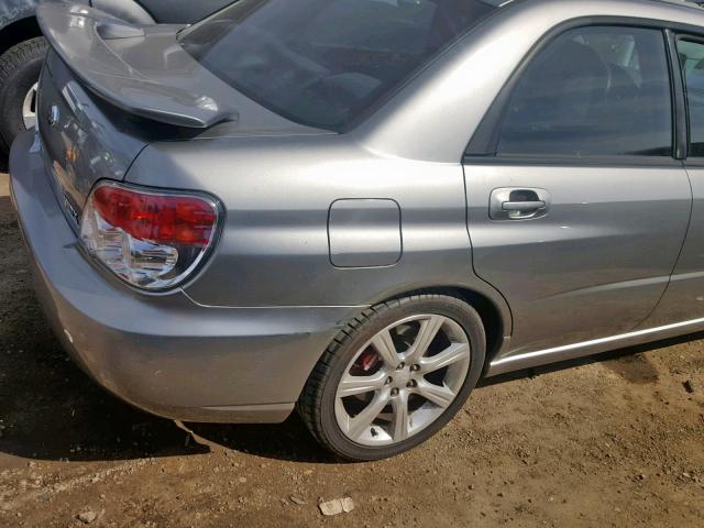 JF1GD75637G511007 - 2007 SUBARU IMPREZA WR GRAY photo 9