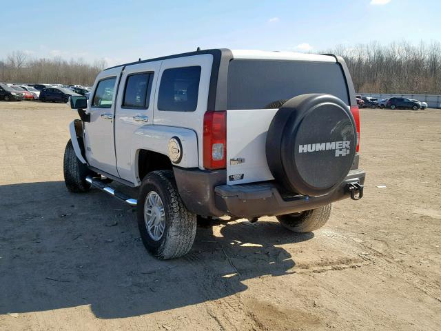 5GTDN136668211683 - 2006 HUMMER H3 WHITE photo 3