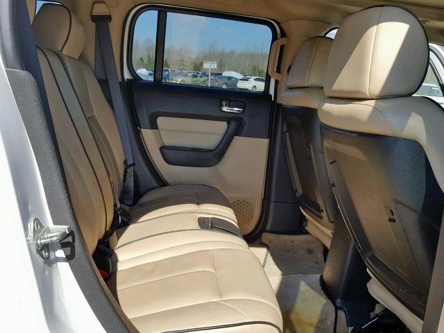 5GTDN136668211683 - 2006 HUMMER H3 WHITE photo 6