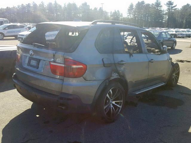 5UXFE43578L023097 - 2008 BMW X5 3.0I GRAY photo 4