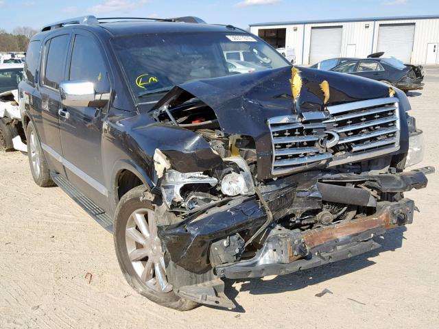 5N3ZA0NFXAN902521 - 2010 INFINITI QX56 BLACK photo 1