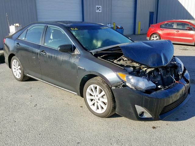 4T1BD1FK0CU038011 - 2012 TOYOTA CAMRY HYBR BLACK photo 1