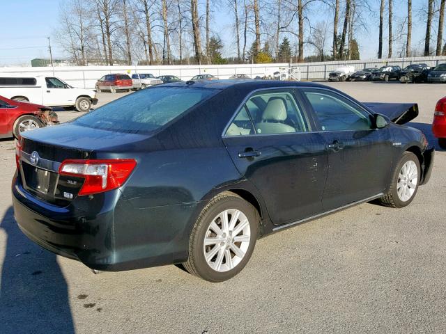 4T1BD1FK0CU038011 - 2012 TOYOTA CAMRY HYBR BLACK photo 4