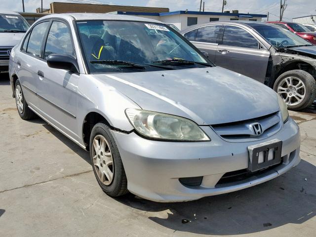 2HGES16344H583229 - 2004 HONDA CIVIC DX V SILVER photo 1