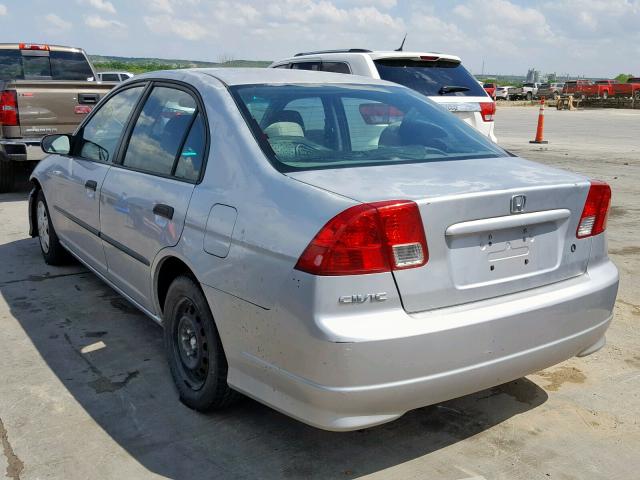 2HGES16344H583229 - 2004 HONDA CIVIC DX V SILVER photo 3