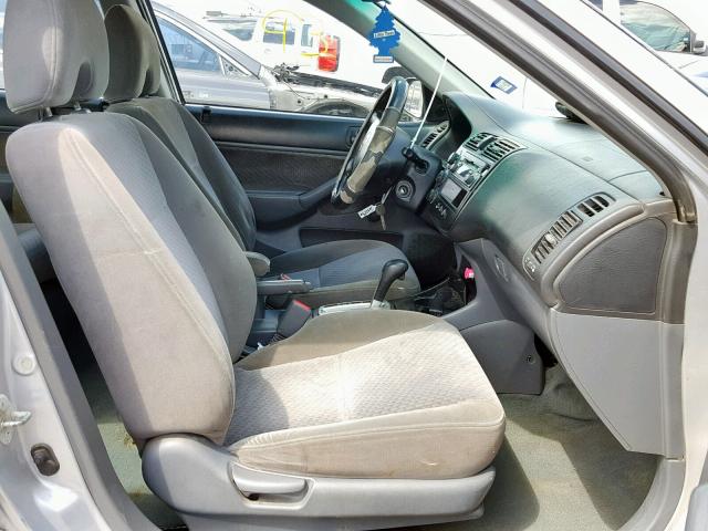 2HGES16344H583229 - 2004 HONDA CIVIC DX V SILVER photo 5